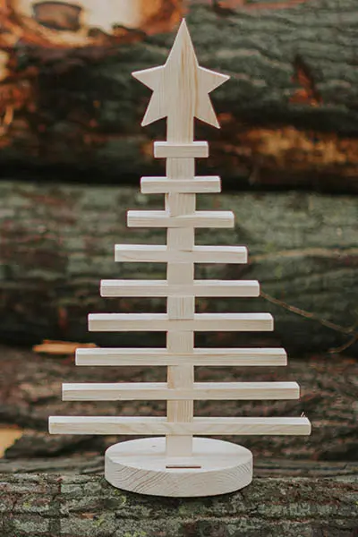 Οικολογικό ξύλινο Χριστουγεννιάτικο δέντρο